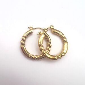 5/$25 Stainless steel Gold Hoop Earrings